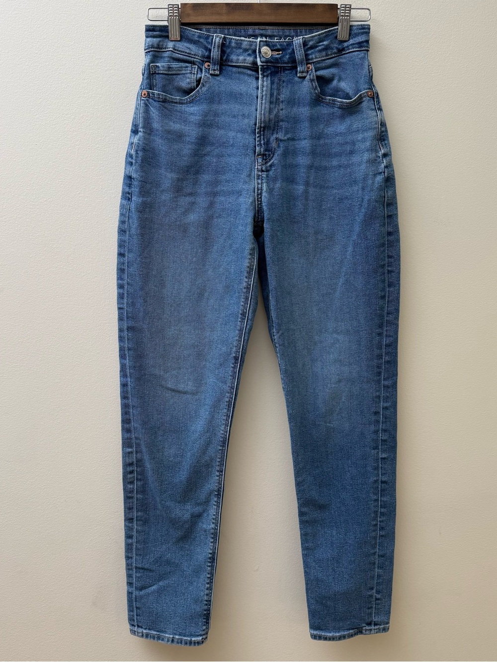 American Eagle Outfitters High-Waisted Blue Denim Jeans